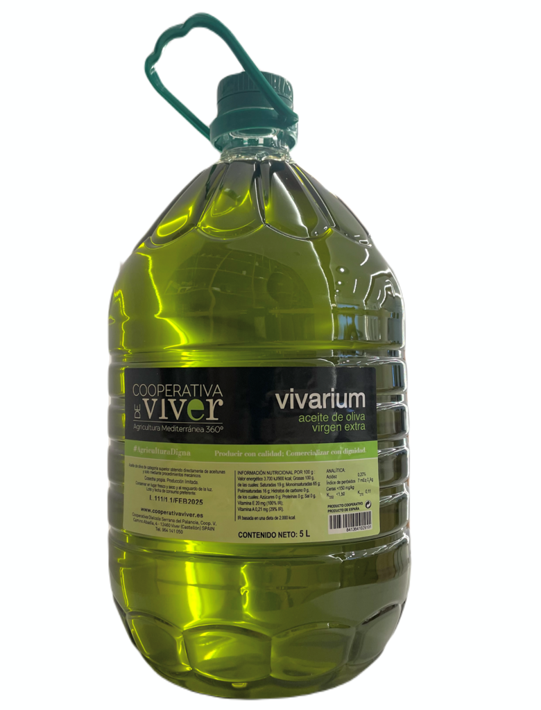Aceite de oliva virgen extra arbequina botella de 5l, comprar online