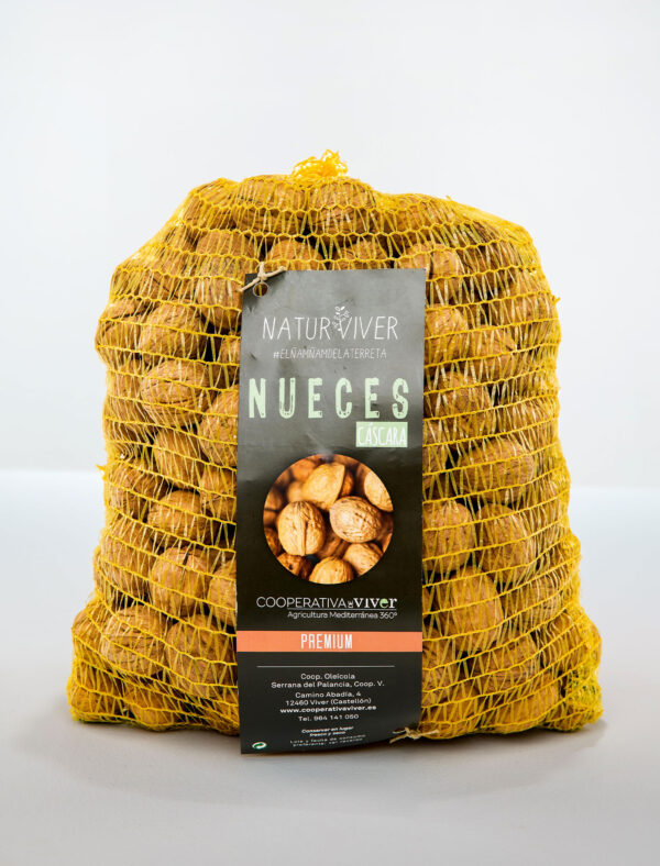 nueces en cáscara premium de viver