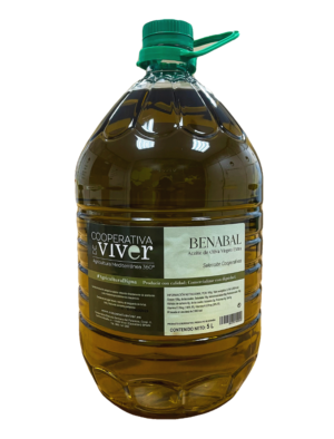 Aceite de oliva virgen extra Benabal de cooperativas amigas 5 litros