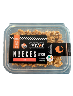 nueces extra de viver en mitades y tarrina de 250 gr.