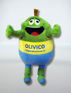 Olivico, la mascota de la Cooperativa de Viver en formato peluche
