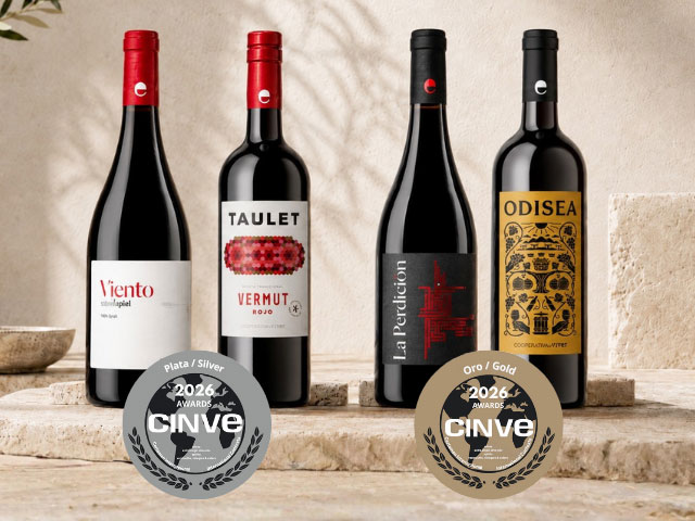 Cuatro medallas CINVE para los vinos y vermut de Viver